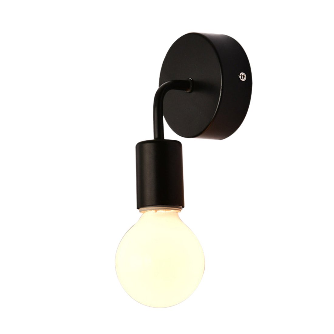 Basage Black Loft Antique Iron Simple Wall Lamp American Country Restaurant Bar Corridor Aisle Wall Sucker Wall Lamp