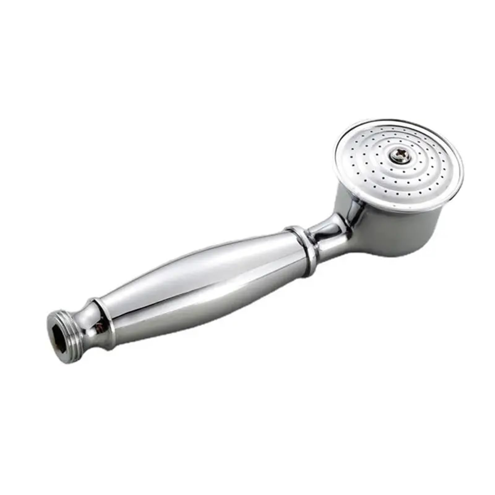 Shower Head Vintage Copper Chrome Plated Handheld Shower Bathroom Hand Head Spray Bath Replace Accessories(Chromeplate)