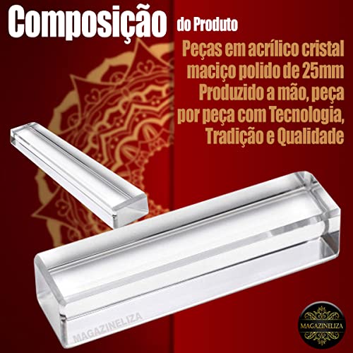 Apoio e Descanso para Talher de Acrílico Porta Talheres Premium - 06 Unidades