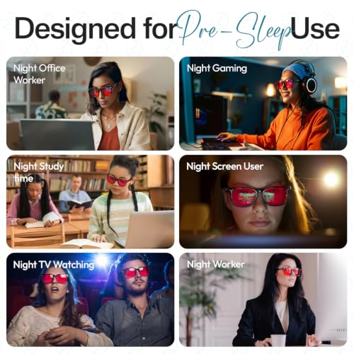 Image of Sleep ZM Blue Light Blocking & Light Sensitivity Clip On Glasses - 14 Lens Types for Comfort, Relaxation, Sleep & Relief