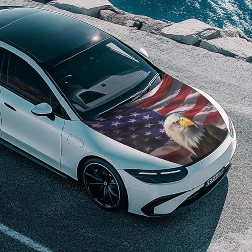 Image of Car Hood Cover Protector, an All-Weather Waterproof, Windproof Car Cover for Winter Frost and Ice Removal-Eagle Animal
