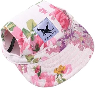 AIMALL Dog Baseball Cap Outdoor Pet Sun Hat Summer Canvas Visor Puppy S-XL, Adjustable Outdoor Puppy Baseball Hat, UV Prot...