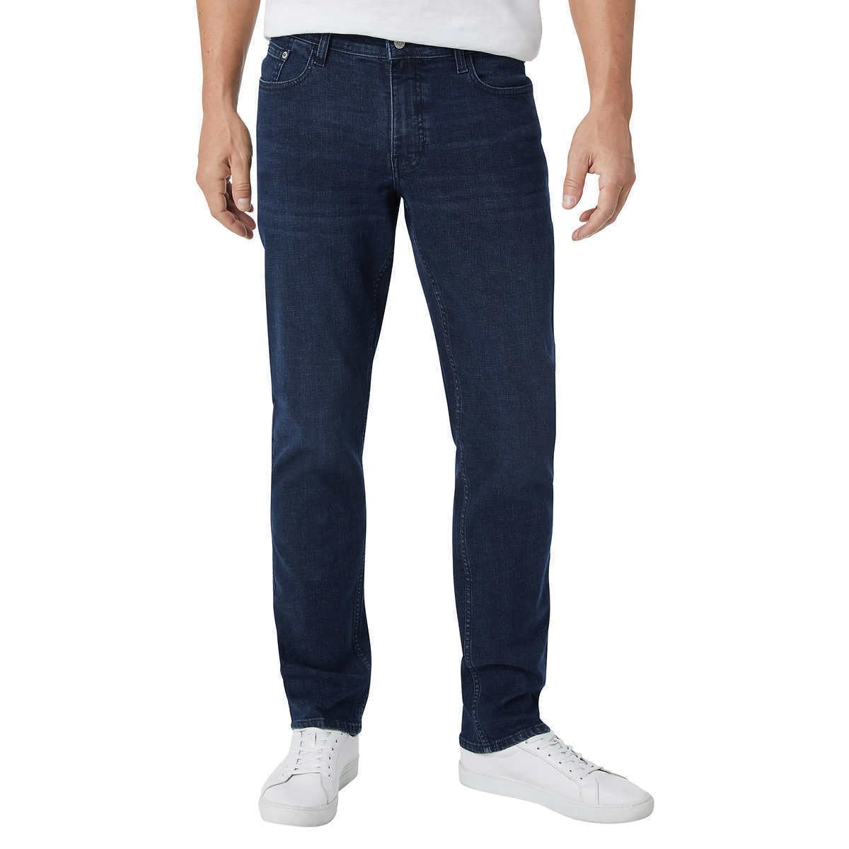 IZOD Men's Comfort Stretch Straight Fit Jeans (US, Waist Inseam, 38, 34 ...