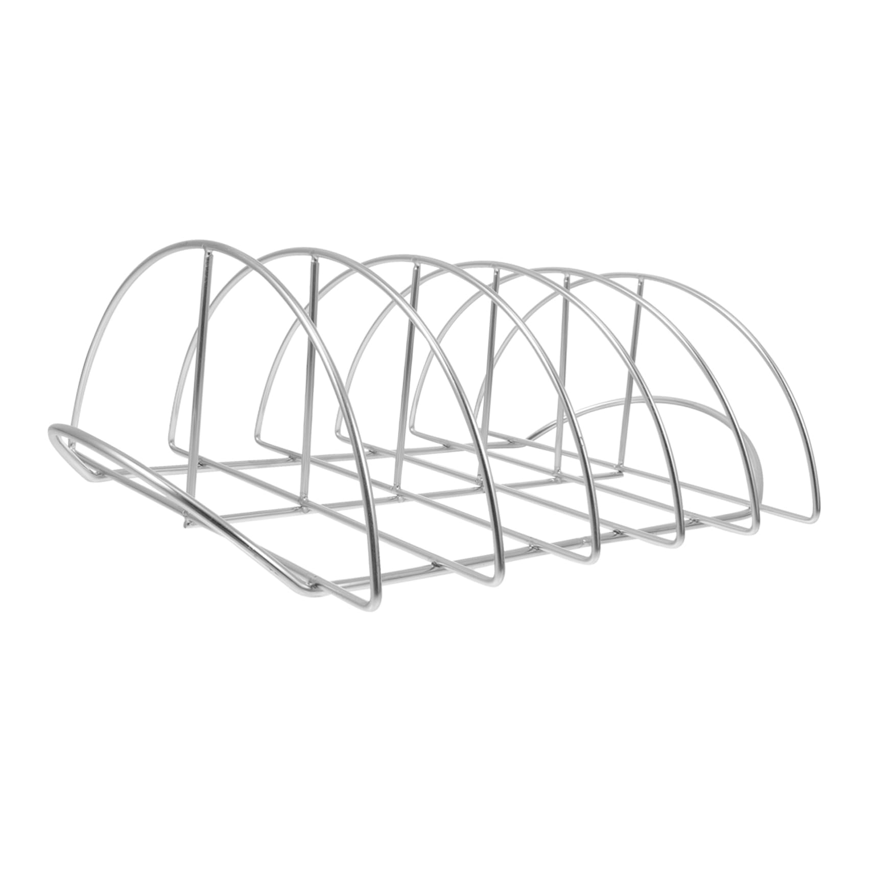 Toddmomy Griglia Barbecue 1 Pezzo in Acciaio Inox, Supporto Costine | Argento, Portatile, Assorbimento Rapido del Calore, per Picnic e Barbecue Domestico