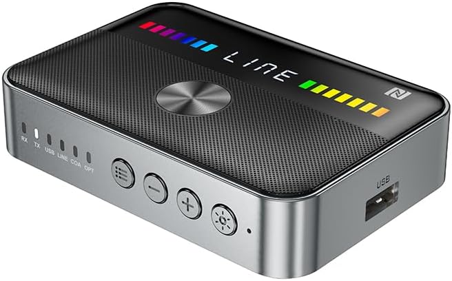 Bluetooth 6.0 Receiver Transmitter,for Home Stereo AUX Adapter