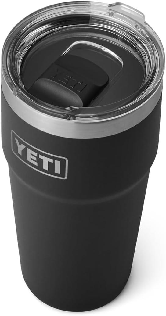 YETI Rambler Cup, Vacuum Insulated Stainless Steel Stackable Cup with Magslider Lid, 20 oz (591 ml)