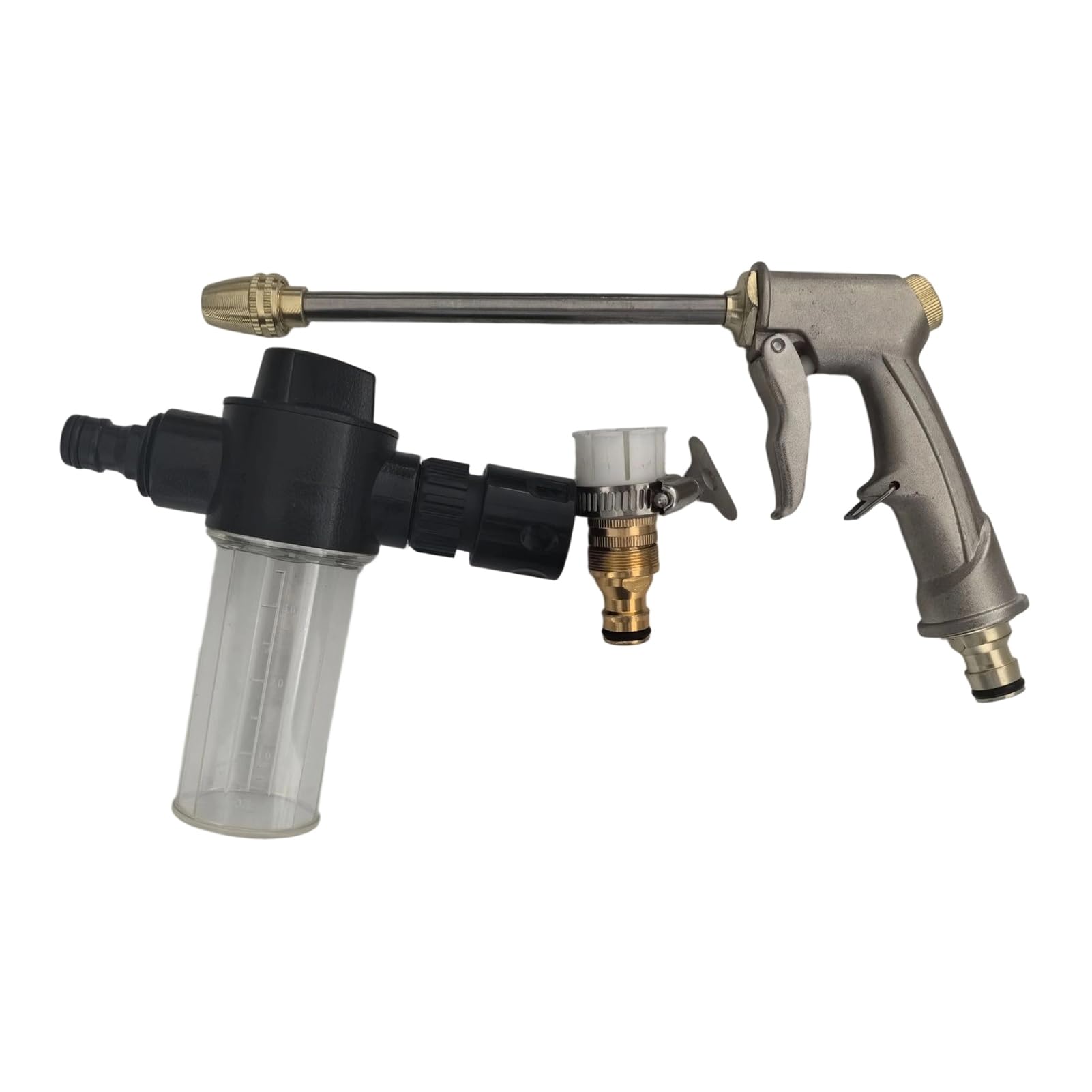 Garden Hose Nozzle Heavy Duty Car Wash Foam High Pressure Adjustable Nozzle for Car Washing Gardening Yard