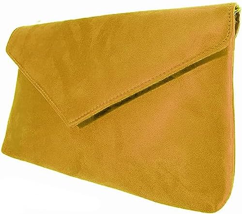 LeahWard Women's Faux Leather/Faux Suede Leather Clutch Bag Wedding Party Evening Purse Handbags