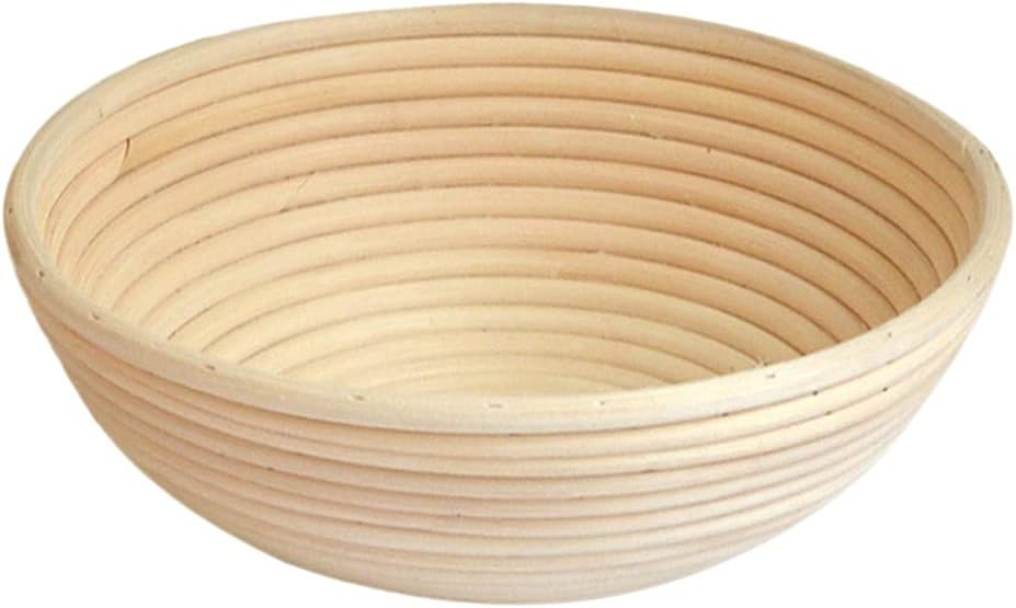 FMURY Hot Round Shaped Dough Proofing Basket Rattan Brotform Bread Fermentation Baskets Bowl Baking Kitchen Tools(Small)