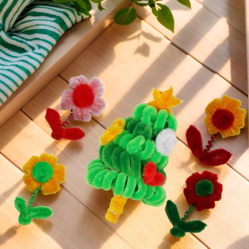Limpiadores de tuberías dorados de 200 piezas, material flexible para artesanías 7