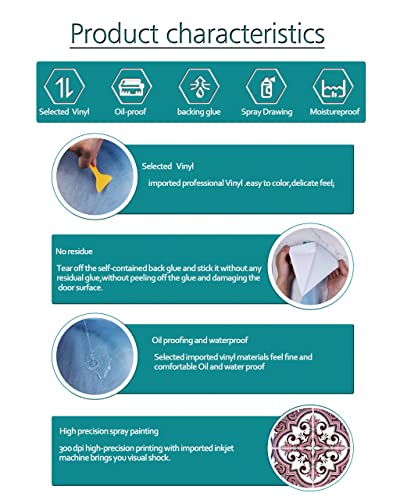 Flfk 3D Traditional Tile Sticker Peel And Stick Vinyl Waterproof Tile Decals For Kitchen Backsplash Bathroom Home Decoration 7.87"X7.87"X 30 Pcs #TOP6