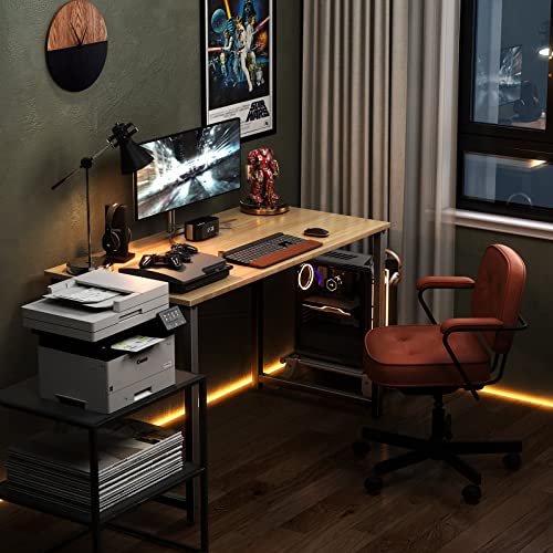 Coleshome 40 Inch Computer Desk, Modern Simple Style Desk For Home Office, Study Student Writing Desk, Walnut #TOP4