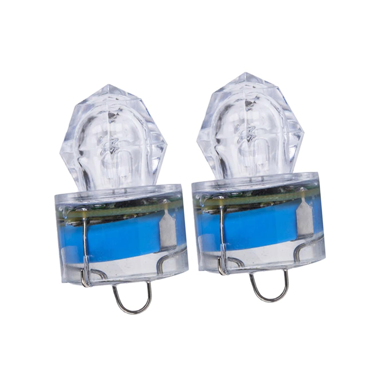 Toddmomy 2pcs Submersible Aquarium Light Green Night Fishing Light for Attracting Bait Fish Waterproof Led Fishing Lamp Random Color