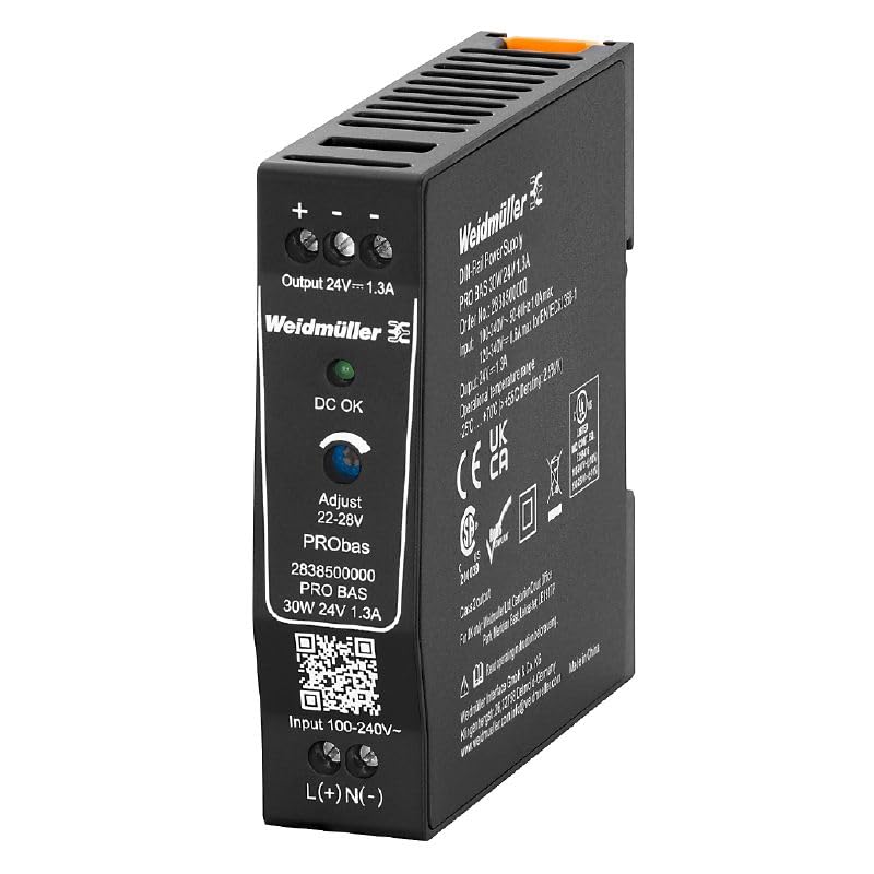 Alimentation rail DIN Weidmüller PRO BAS 24 V pour supprimer les micro-coupures