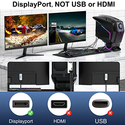 Câble DisplayPort 4K UV-Cable pour le télétravail sur double écran - 6