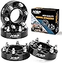 KSP 6x5.5 Wheel Spacers,Forged 1.5'(38.1mm) 6x139.7mm Spacers Compatible with Ranger and Bronco,Hub Bore 93.1mm,Thread Pitch M12x1.5,Hubcentric Black(4pcs),Not Fit Bronco Sport