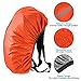 PATIKIL 40-50L Waterproof Backpack Rain Cover, Non-Slip Backpack Cover with Vertical Reflective Strap Stay Dry for Hiking, Camping, Hunting, M, Orange