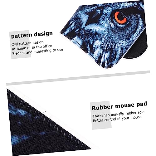 Tapis de souris LED hibou antidérapant avec éclairage RVB pour bureau - 5