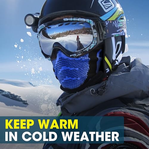 WTACTFUL Winter Neck Warmer Gaiter (1Pack or 2Pack), Breathable Face Mask for Ski, Snowboard, Running, Hiking2