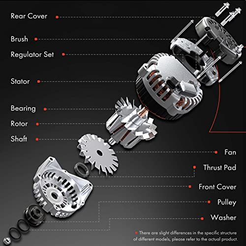 A-Premium Alternator Compatible with Nissan Cube 2010 2011 2012 2013 2014, 12V 110A 6-Groove Clutch Pulley Clockwise, Replace# 231001FC1A, A002TJ0581 by A-Premium - Image 3