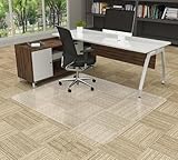Amyracel Large Office Chair Mat for Low Pile Carpet - 44' x 58' Clear Carpet Chair Mat for Home & Offices, Easy Glide Plastic Floor Mat for Office Chair On Carpet