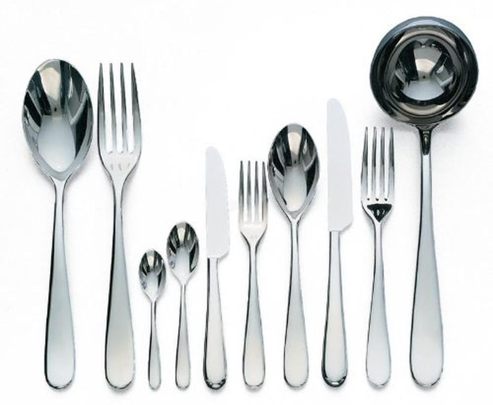 Alessi 5180/15 Nuovo Milano Pelle à Tarte en Acier Inoxydable 18/10 Brillant, Argent
