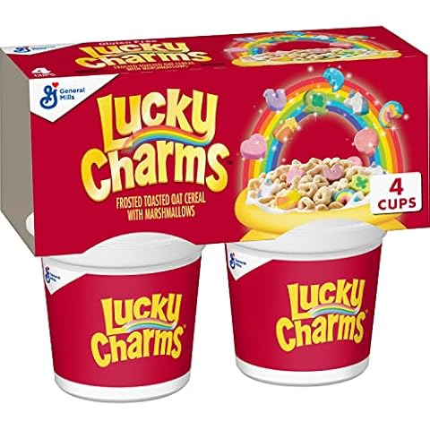 Lucky Charms Gluten Free Cereal with Marshmallows, 4PK CUP 6.8OZ Cover