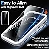 JETech Schutzfolie für iPhone 16 Pro 6,3 Zoll, Gehärtete Glas Displayschutz mit Einfachem Installationswerkzeug, Hat Keinen Einfluss auf die Hülle, HD Klar, 3 Stück #3