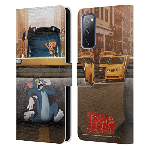 Coque Samsung Galaxy S20 FE 5G étui cuir portefeuille antichoc avec fentes cartes Tom and Jerry