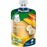 Gerber Organic 2nd Foods Baby Food, Bananas & Mangoes, 3.5 Ounce Pouch, 12 count