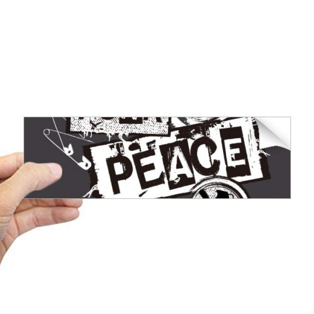 Sticker rectangulaire autocollant New York punk pour vitre et fenêtre loft