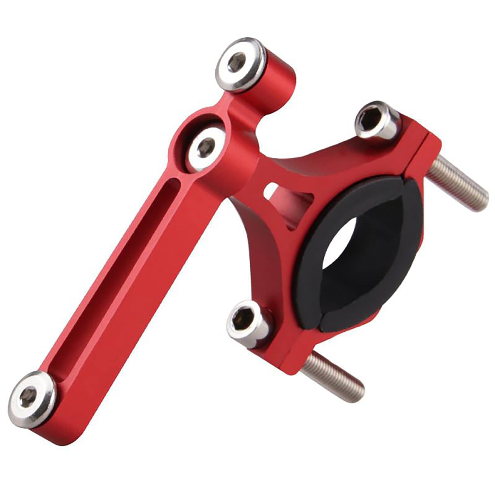 Bicycle Water Bottle Cages Bottle Mount Adapter EOHMAK Adjustable Bicycle Bottle Cage MTB Handlebar Water Bottle Holder Seat Aluminum Alloy 6061 CNC(Red,Style-C)