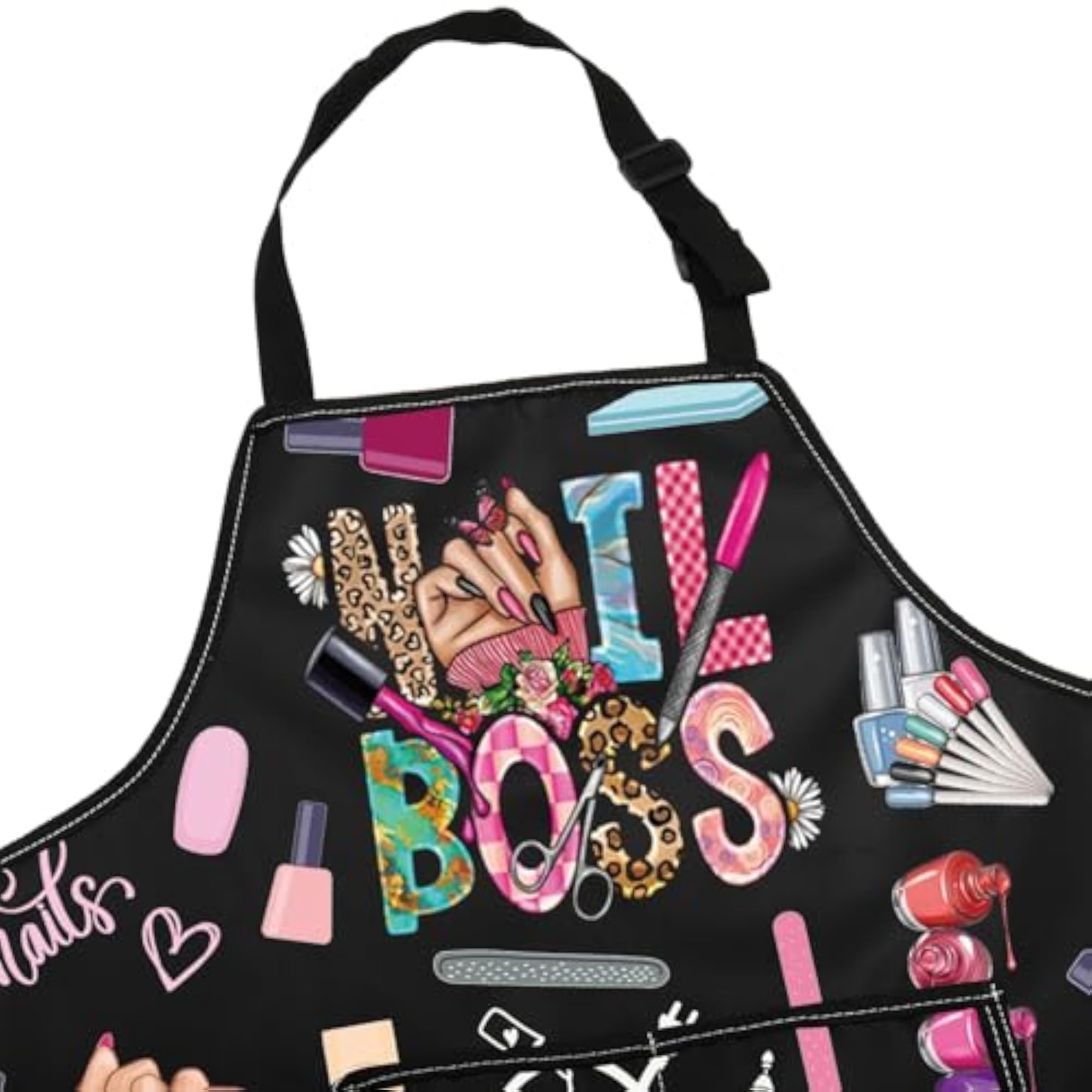 Nail Tech Apron with Pockets, Stylish and Functional