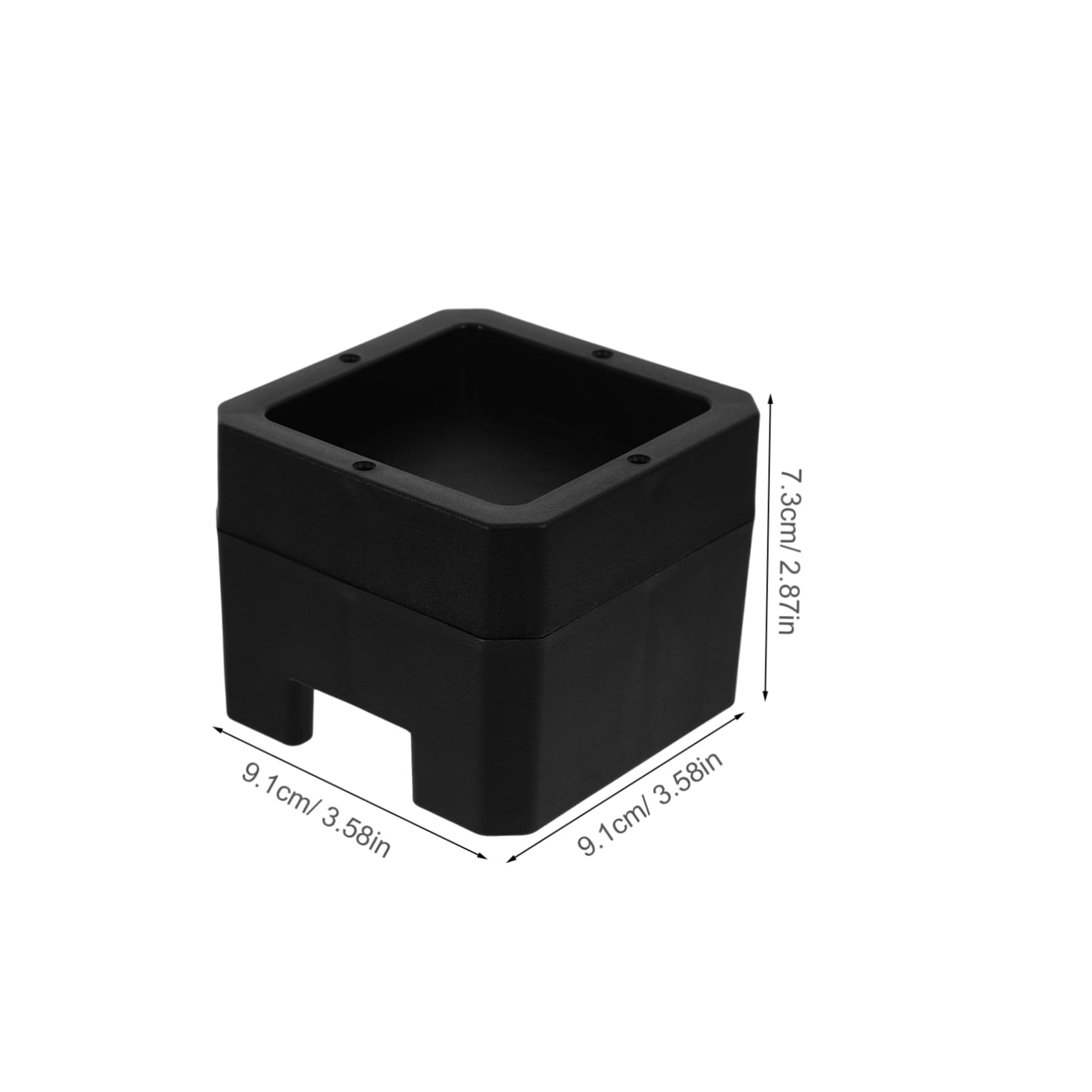 Housoutil 4Pcs Reversible Bed Risers Skid Design for Enhanced Stability Multi Functional Couch and Table Lifts Height Increase Protects Floors and Carpets