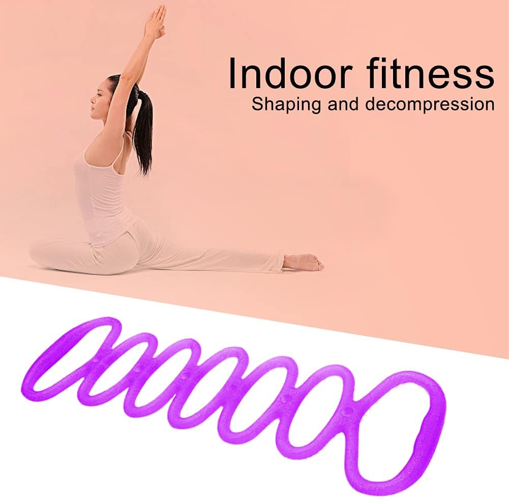 7 Ring Stretch Resistance Exercise Band, Workout Bands Yoga Stretching for Home Fitness, Foot, Leg and Arm Exerciser Stretch Band, Center Workout Walking Exercise image 3