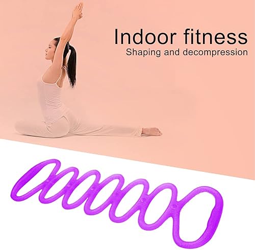 Miniatura 9 de Banda de ejercicio de resistencia y estiramiento de 7 anillos para fitness en casa, entrenamiento central, terapia física (verde)