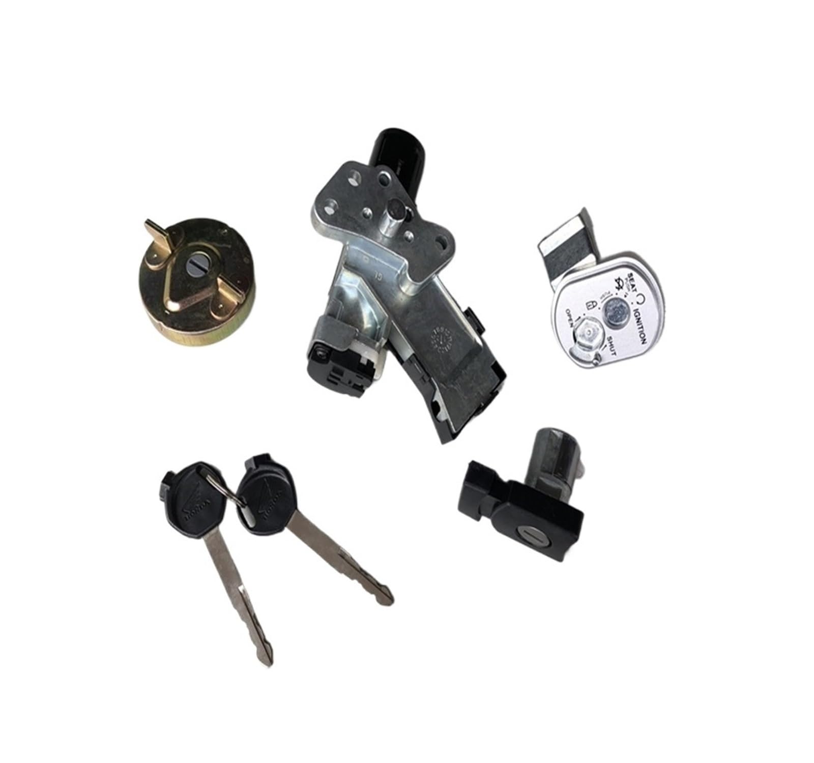 Ajuste Para Honda NHX110 SCR110 LEAD 110 GFM 110cc Motocicleta Bloqueo Completo Interruptor De Llave Encendido Conjunto Asiento Cerradura de encendido con llaveJuego