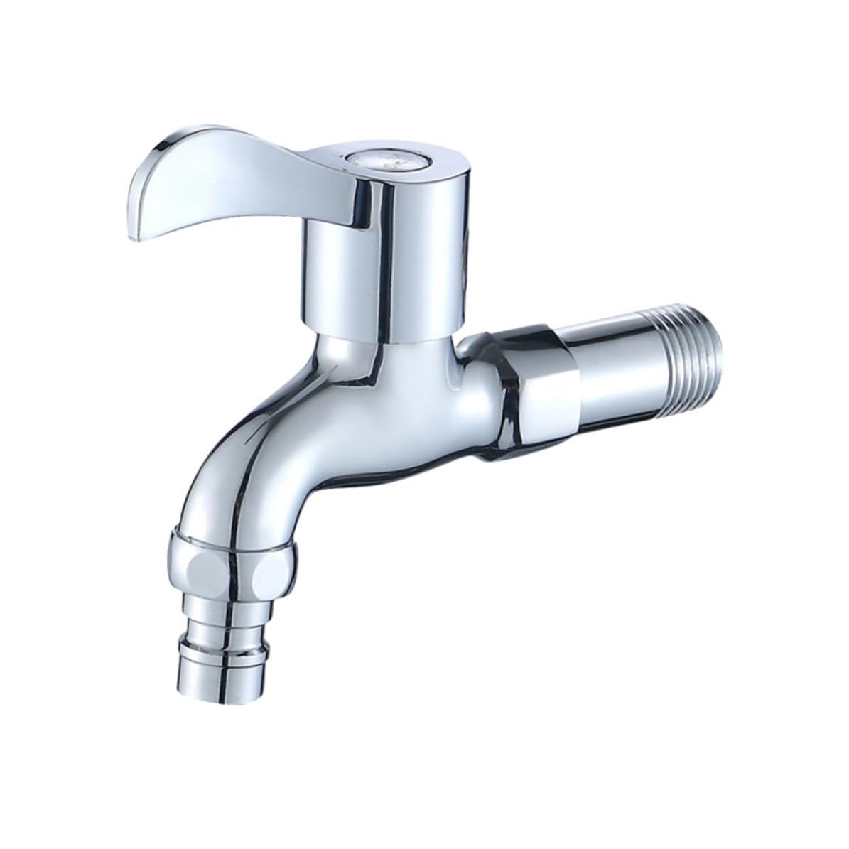 Grifo de pared en latón para zona de lavado doméstica y fregaderos modernos de cocina