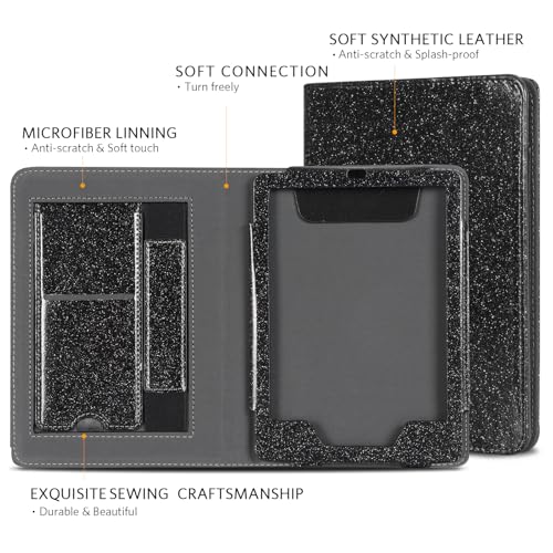 Image of CoBak Case with Stand for Kindle Paperwhite - Durable PU Leather Cover with Auto Sleep Wake, Card Slot, Hand Strap Feature - Fits Kindle Paperwhite 11th Generation 6.8 inch Signature Edition 2021 Released