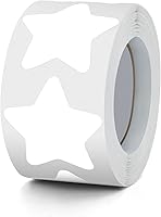 Vista 8 de Rollo de calcomanías de estrellas negras de 1 pulgada, autoadhesivas, impermeables, extraíbles, para niños, profesores, negocios, 500