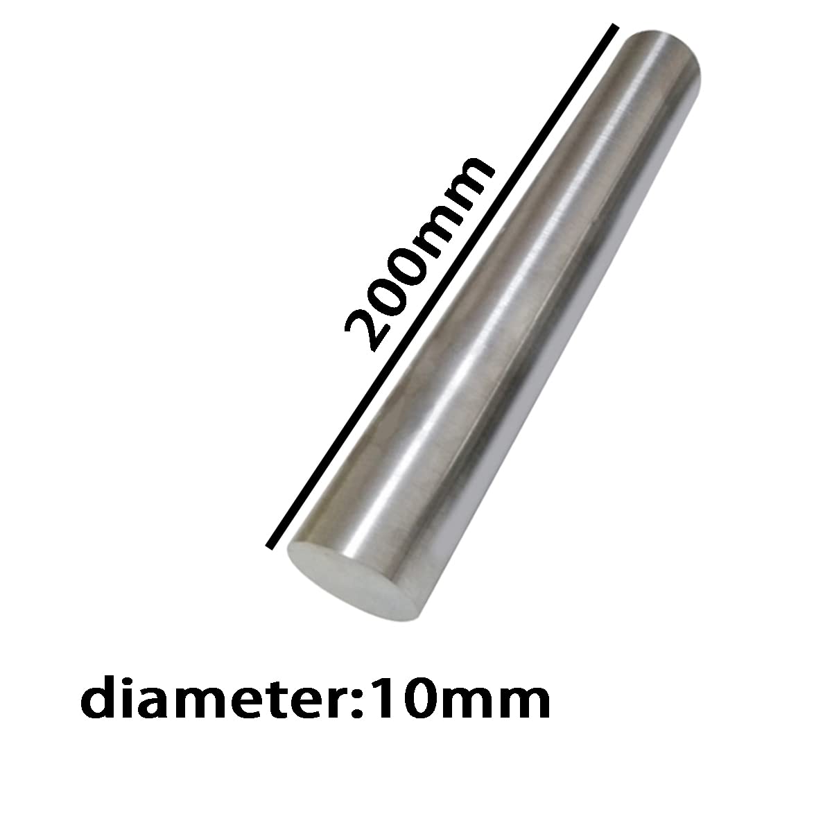 Barra di nichel 99,6%, barre di nichel for esperimenti scientifici, soluzione di galvanica al nichel, lunghezza 200 mm, diametro da 1 mm a 10 mm(Diameter 10mm)