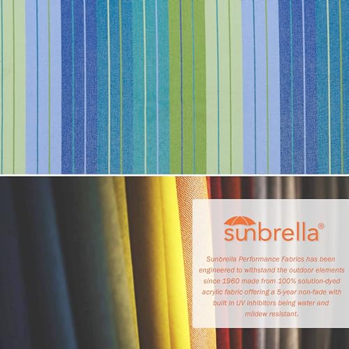Ulax Furniture UL0019 Outdoor Patio Sunbrella Umbrella 9 Ft Market Table Umbrella Stripe thumb #2