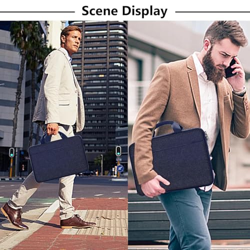 Image of Hseok Laptop Sleeve 13-14 Inch Case Briefcase Compatible with MacBook Neo Pro 14 M5 /M4 /M3 /M2 /M1, All Models 13.3 Mac Air /Pro, XPS 13 14, Most Popular 13 inch-14 inch Notebooks,D01B02