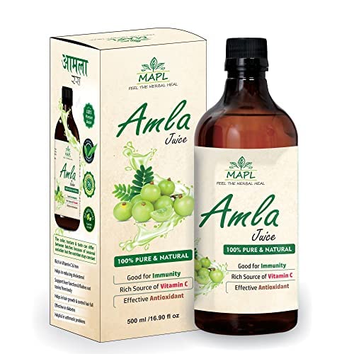 Mapl Amla Juice 500 ml Rich In Vitamin C Natural Immunity & Digestion Booster (B0B6C7DM6K) Amazon Price History, Amazon Price Tracker