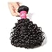Dinoce Compatible with Longqi Brazilian Curly Human Hair 3 Bundles Remy Unprocessed Virgin Jerry Curl Hair Weave 300g (20 22 24 Inch, Natural Color)