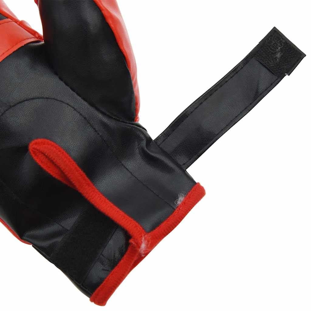 Palla da boxe con supporto in acciaio, regolabile in altezza 81-122 cm, guanti e pompa inclusi, ideale per allenamento di boxe, allenamento con forza e percussioni in casa, studio, cantina