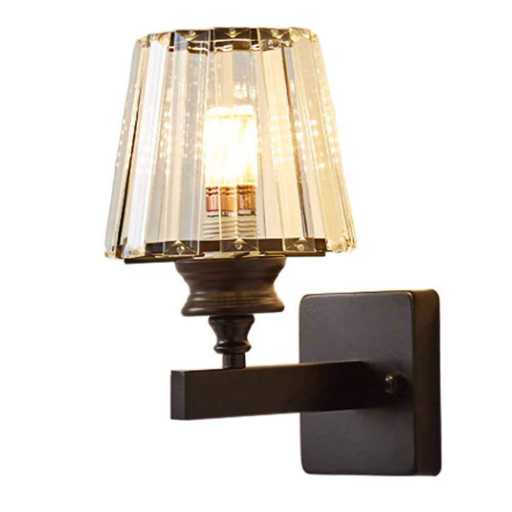 KBUUKYYXouy Bedroom Living Room Room Wall Lantern, Modern Bedside Wall Sconce, Wall Hanging Lights, Creative Stair Aisle Lighting Wall Lamp, for Living Room, Study Room E26 Fixture(Black)