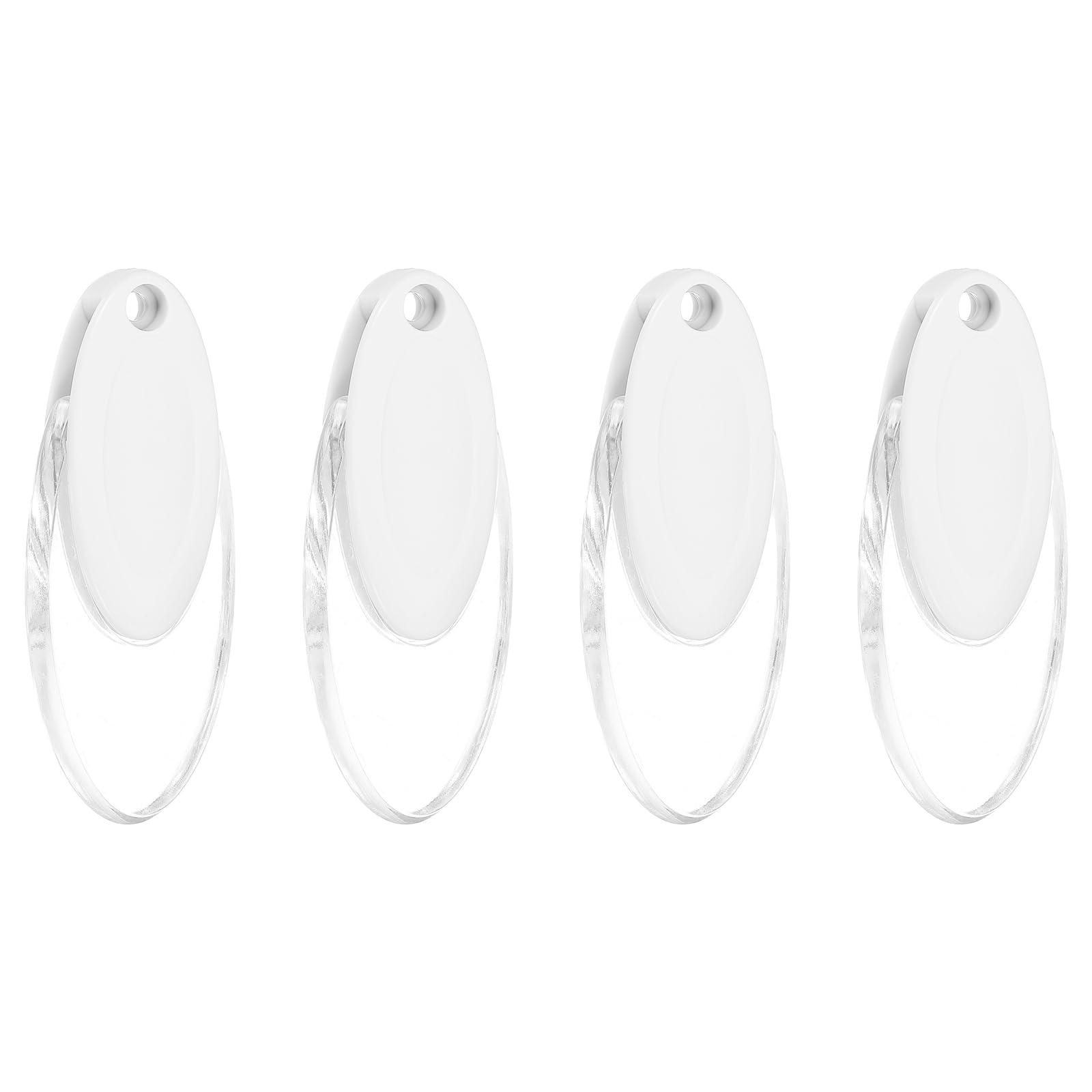 Cordon de store 91mm en plastique blanc pour volet roulant vertical - Lot de 4 poignées uxcell