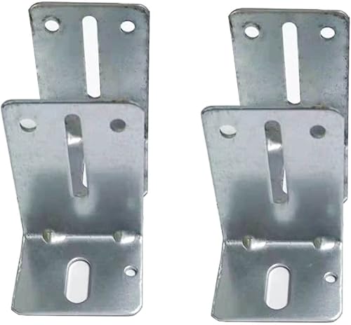 Miniatura 2 de Paquete de 4 soportes de jamba de riel J6  Acero de calibre 12 resistente, soporte de riel de puerta de garaje tamaño 06, piezas de puerta de