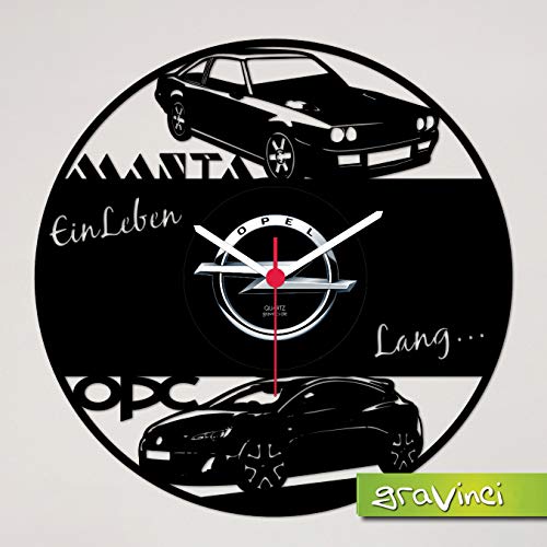 Gravinci.de Schallplatten-Wanduhr Opel Manta OPC